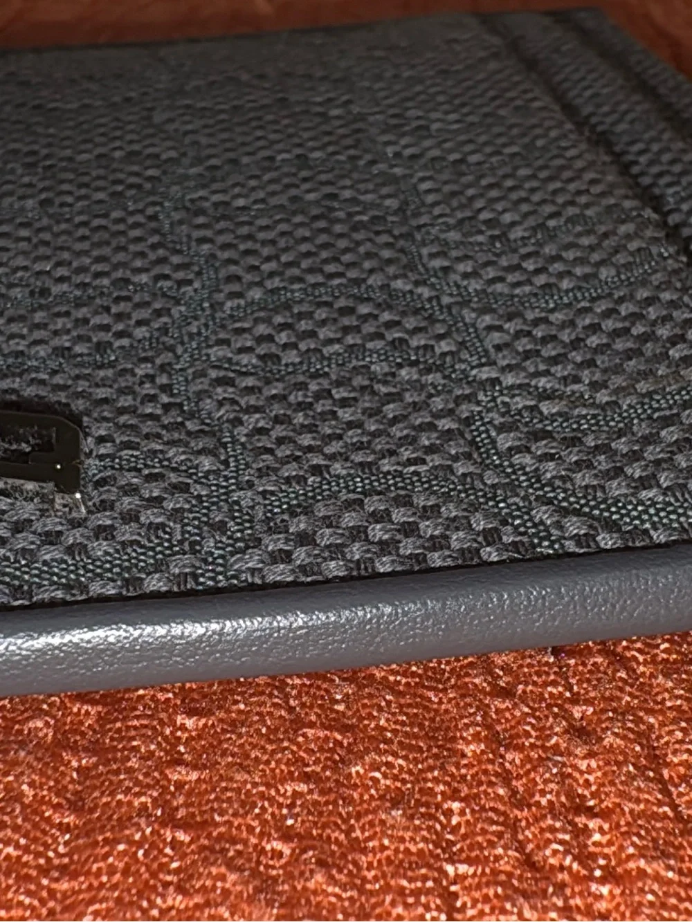 Christian Louboutin Gray Textured Card Holder